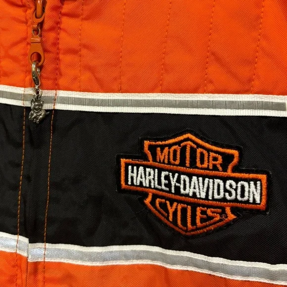 Vintage Biker Jacket With Harley-Davidson Patches - Picture 4 of 5
